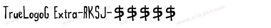 TrueLogoG Extra-RKSJ字体转换